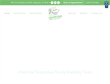 Tablet Screenshot of grapevinefamilydentistry.com